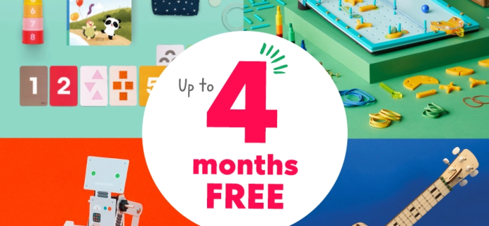 KiwiCo Winter Break Sale: Up To Four FREE Months Kids Activity Boxes!