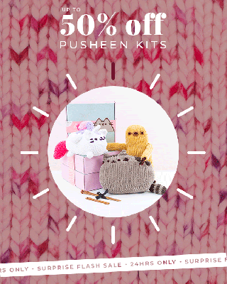 Stitch & Story 14 Days of Flash Sale: Save Up To 50% Off Pusheen Kits!