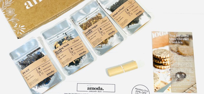 Amoda Tea Subscription January 2022 Review & Coupon: New Flavors for the New Year!