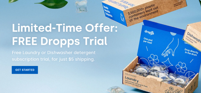 Dropps Coupon: Free Laundry or Dishwasher Detergent Trial!