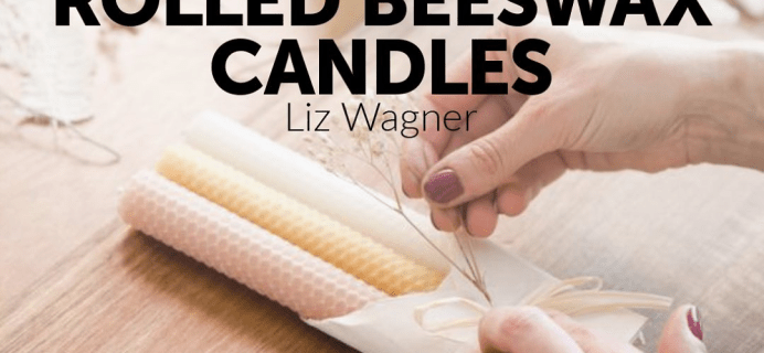 The Crafter’s Box January 2022: Rolled Beeswax Candles!