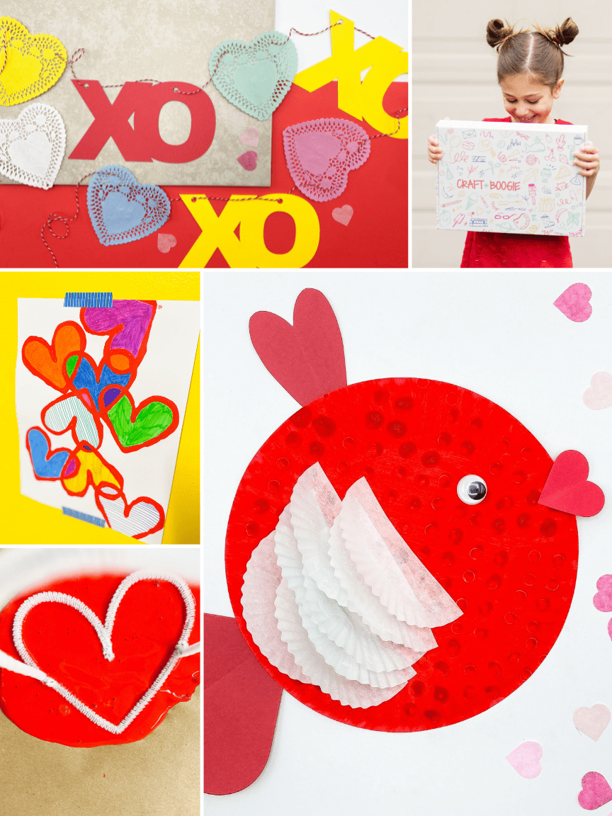 Easy & Quick Valentines Crafts For Children {Kids Craft} - Whimsical  Mumblings