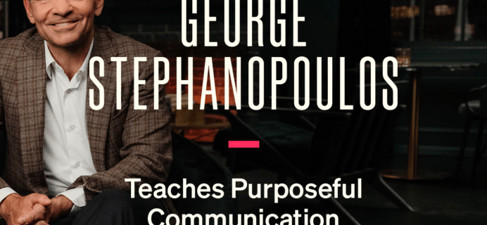 MasterClass George Stephanopoulos: Learn How To Project Confidence Under Pressure!