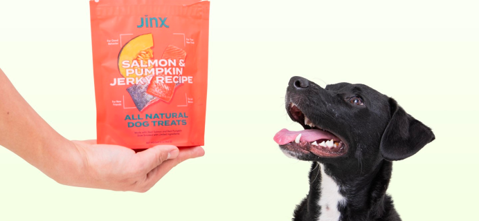 Jinx Sale: FREE Salmon + Pumpkin Jerky Treat With Any Subscription!