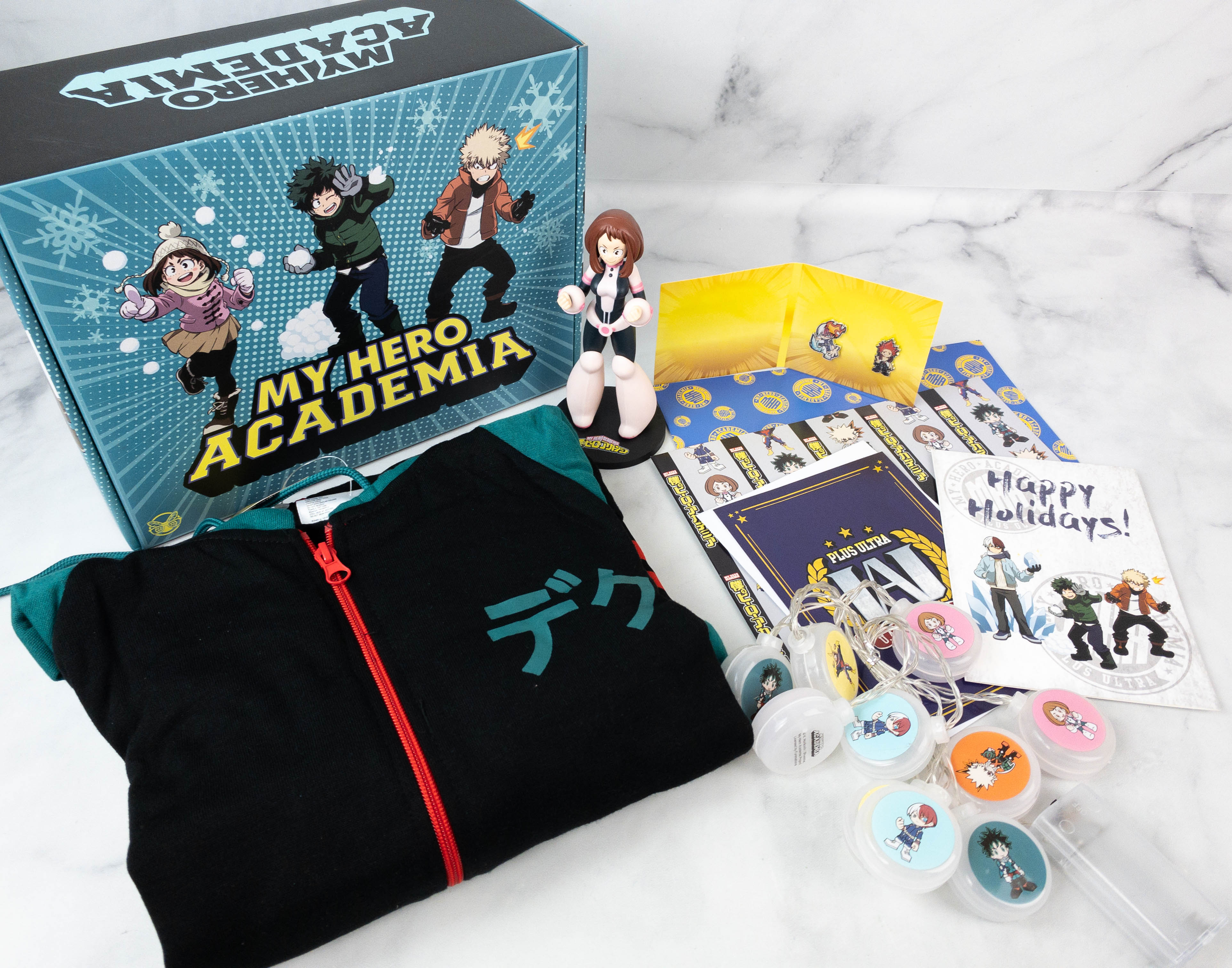 My Hero Academia Box Review: Winter 2021 HOLIDAY HEROES! - Hello