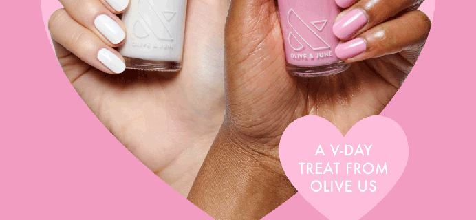 Olive & June Valentine’s Day Sale: FREE V Day Polishes On $40+ Orders!