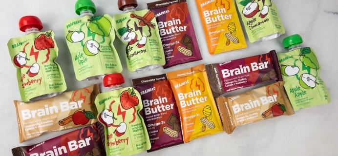 Brainiac Brain-Boosting Snacks Review – Peanut Butter, Snack Bars, and Applesauce!