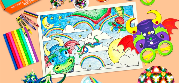 We Craft Box March 2022 Spoilers: Amazing Rainbow Dragons!
