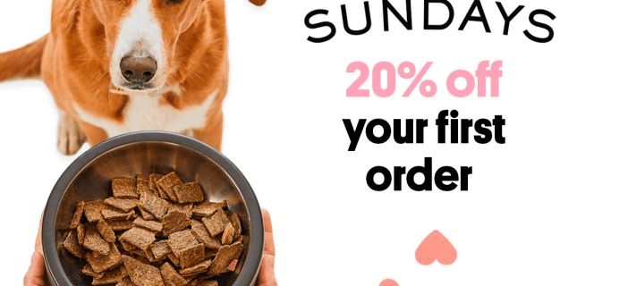 Sundays Valentine’s Day Sale: 20% Off First Air-Dried Dog Food Purchase!