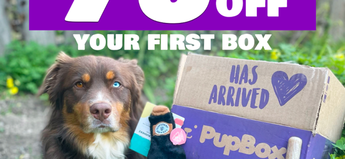 PupBox Valentine’s Day Sale: 75% Off Your First Dog or Puppy Box!