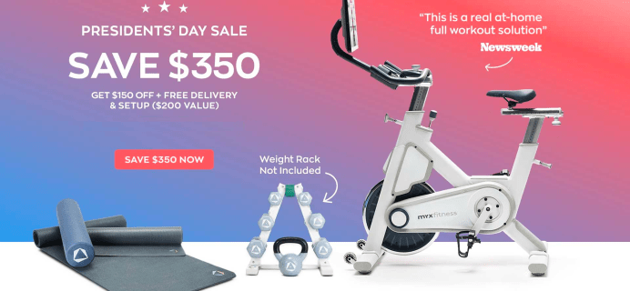 MYX Fitness President’s Day Sale: Up To $350 OFF MYX II!