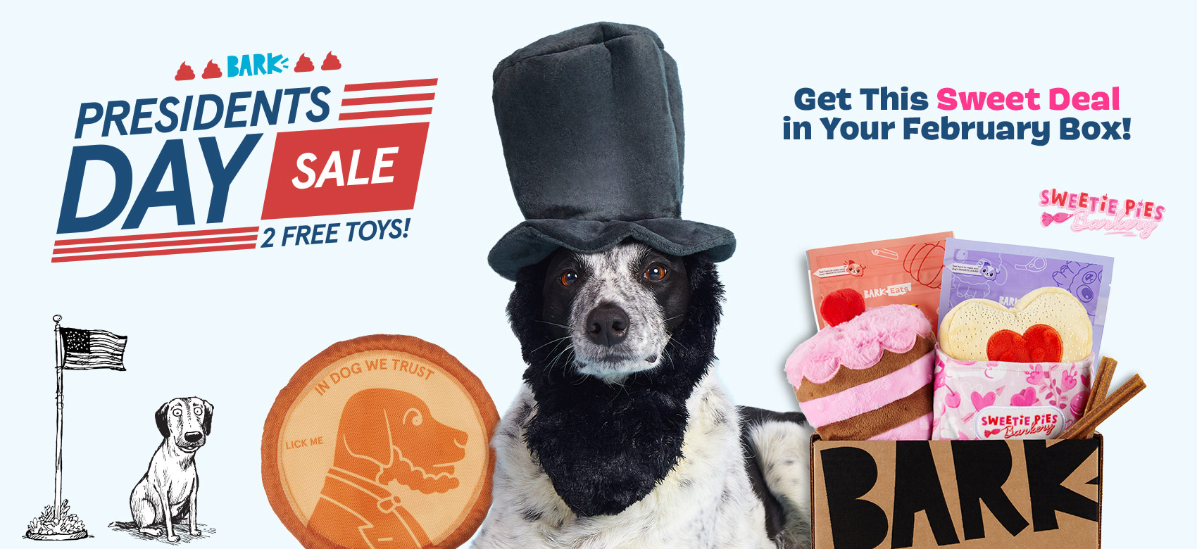 BarkBox President's Day Coupon FREE Presidential Bonus Bundle With