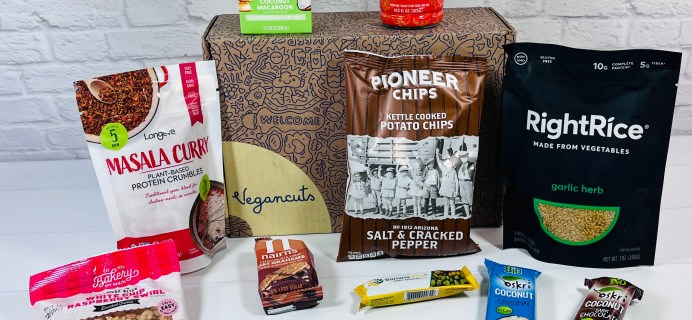 Vegancuts Snack Box February 2022 Review & Coupon: Snacks & Meals to Steal Your Heart