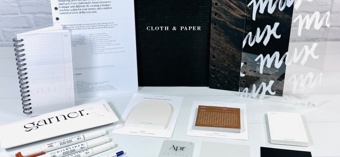 Cloth & Paper February 2022 Review – Sticky Notes, Budget Planner, Pens, and More!