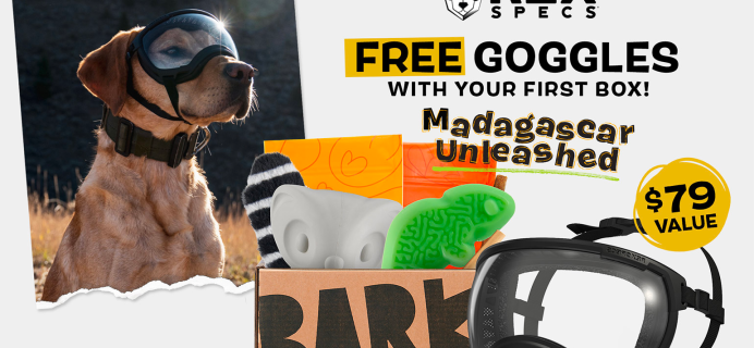 Super Chewer Deal: FREE Rex Specs Dog Goggles With First Box of Tough Toys for Dogs!