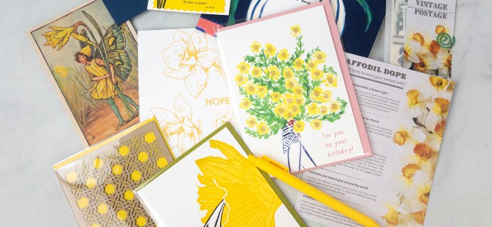 Postmark’d PostBox March 2022: Dilly Dally Daffodil-Inspired Greeting Cards For Spring!