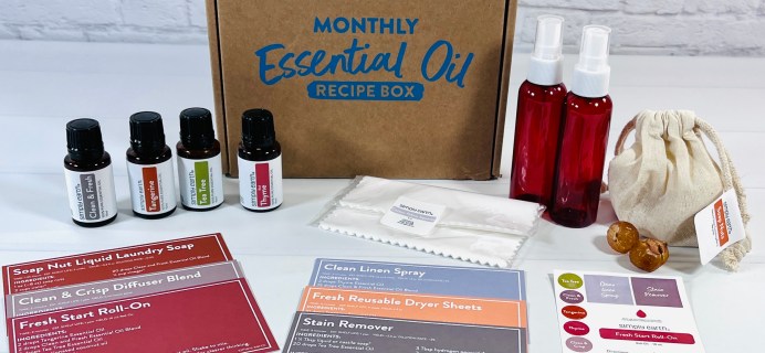 Simply Earth April 2022 Review: Clean Laundry Essential Oil Box!