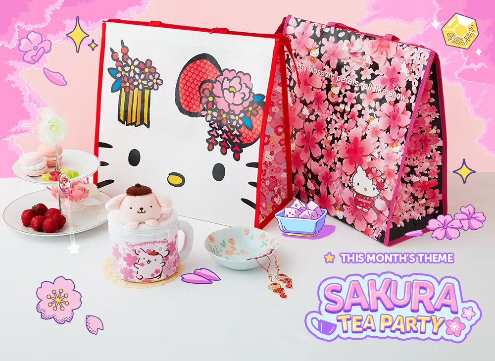 Hello Kitty Sakura Tea Set