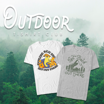 Outdoors Adventure T-Shirt Club: Hit The Trail, Lake, Or Mountain in Style!
