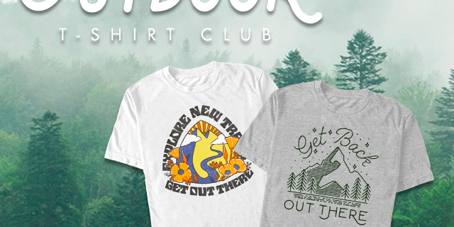 Outdoors Adventure T-Shirt Club: Hit The Trail, Lake, Or Mountain in Style!