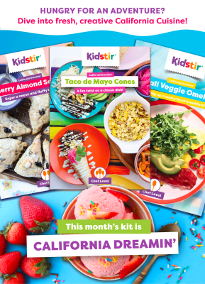KidStir Kids Cooking Kit April 2022: California Dreamin’!