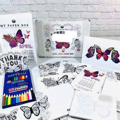 My Paper Box April 2022 Review: Butterfly-Themed Cards & Stationery!