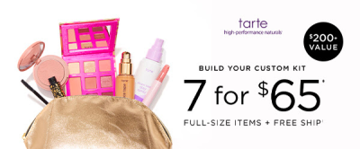 Tarte Create Your Own Kit Is Back: 7 Items For $65!