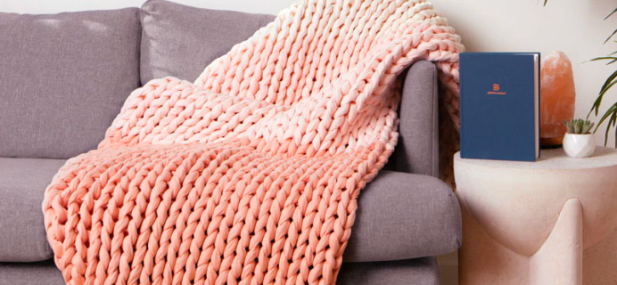 Bearaby Cotton Napper Bloom Edition: Ombre Coral Weighted Blanket To Bring You Serene Sleep!