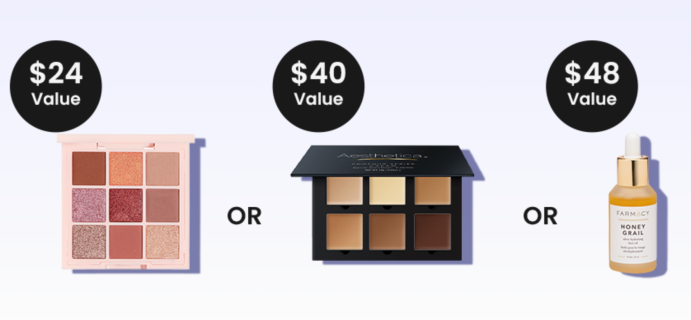 BOXYCHARM Coupon: FREE Palette or Facial Oil + $10 Drop Shop Credit with June 2022 Box!