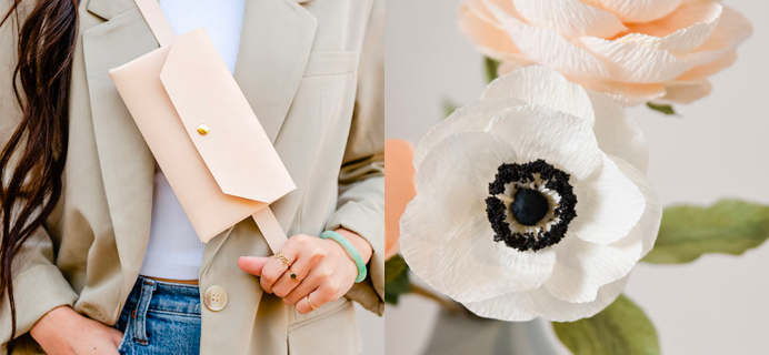 The Crafter’s Box June 2022 Spoilers: Leather Belt Bag and Crepe Paper Flowers!