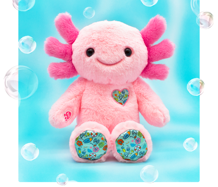 axolotl teddy build a bear