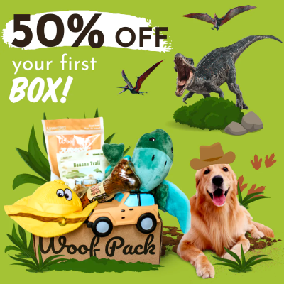 Woof Pack Coupon: 50% Off First Dog Box!