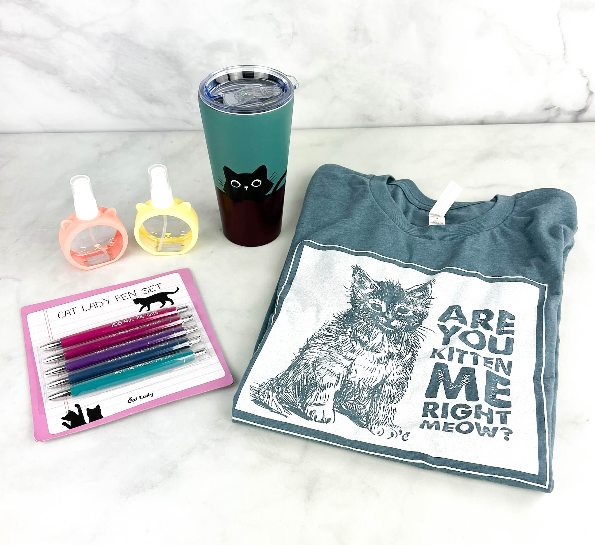 Cat Lady Box August 2022 Review Kitten Around Hello Subscription
