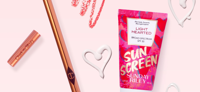 Allure Beauty Box Coupon: FREE Sunday Riley Sunscreen and Charlotte Tilbury Lip Liner!