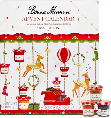 2022 Bonne Maman Advent Calendar: 24 Mini Fruit Spreads & Honey!