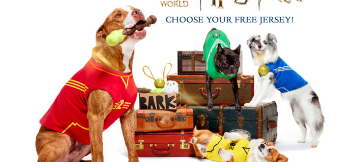 BarkBox and Super Chewer Coupon: FREE Quidditch™ Dog Jersey + Limited Edition Harry Potter Box!