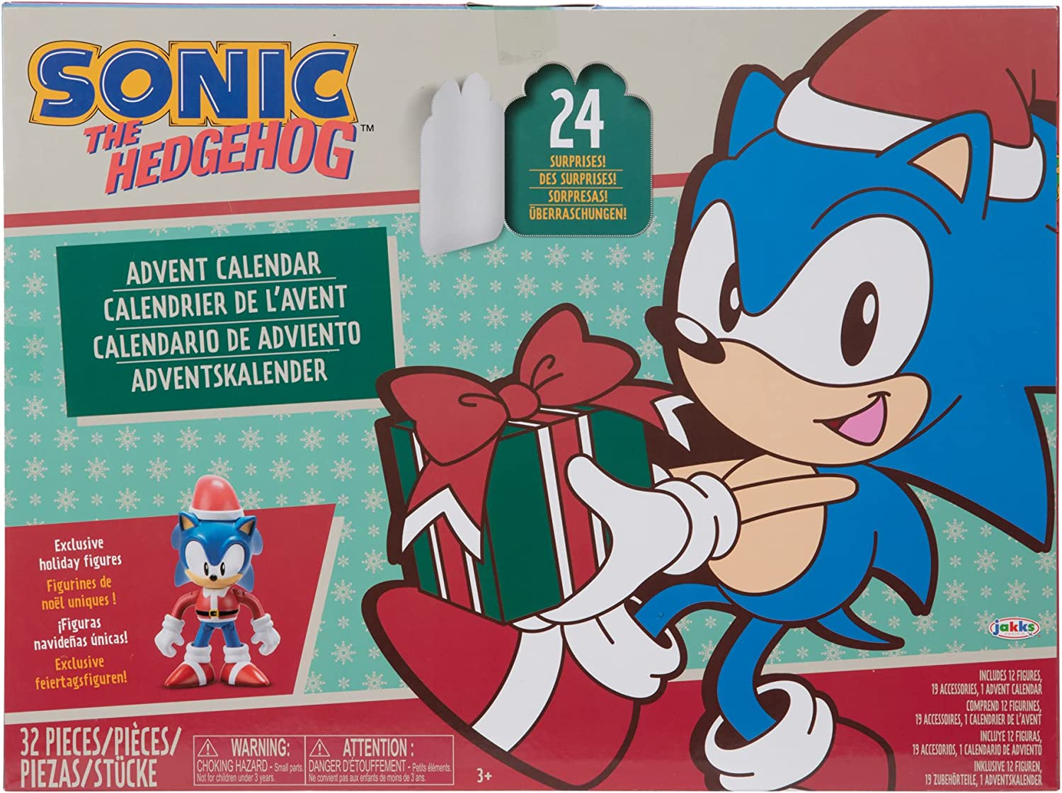 Sonic the Hedgehog Advent Calendar 2022 Exclusive Holiday Figures