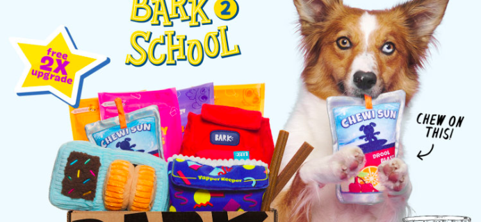 BarkBox & Super Chewer Coupon: Double Your First Box for FREE + Bark 2 School Box!
