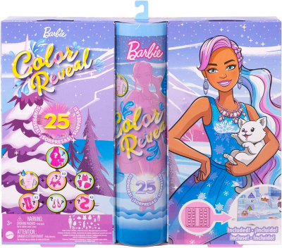 Barbie Color Reveal Advent Calendar 2022: 25 Surprises Including A Color Reveal Doll + Spoilers!