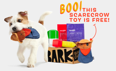 Super Chewer Coupon: FREE Shreddy Eddy the Scarecrow Toy With First Box of Tough Toys and Treats for Dogs!
