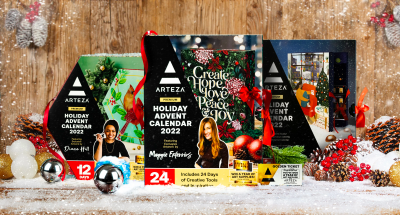 2022 Arteza Art Supplies Advent Calendars: Diane Hill, Maggie Enterrios Collaboration, and More!