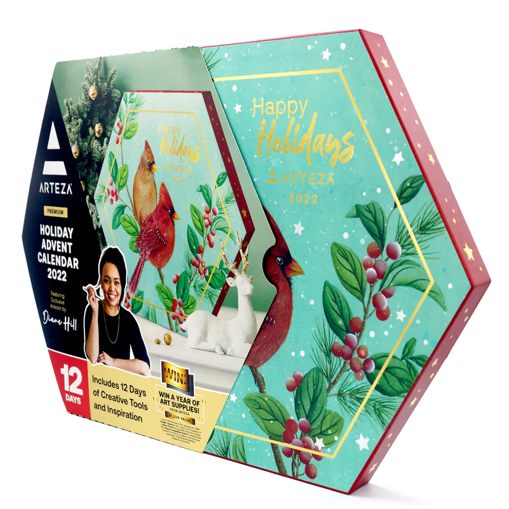 2022 Arteza Art Supplies Advent Calendars: Diane Hill, Maggie Enterrios ...