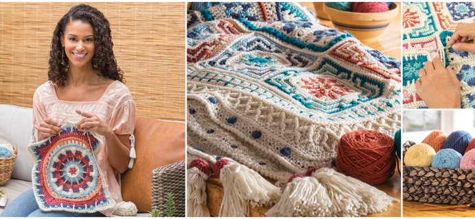 Annie’s Moroccan Tile Crochet Afghan Club Cyber Monday Sale: 75% OFF First Month’s Box!