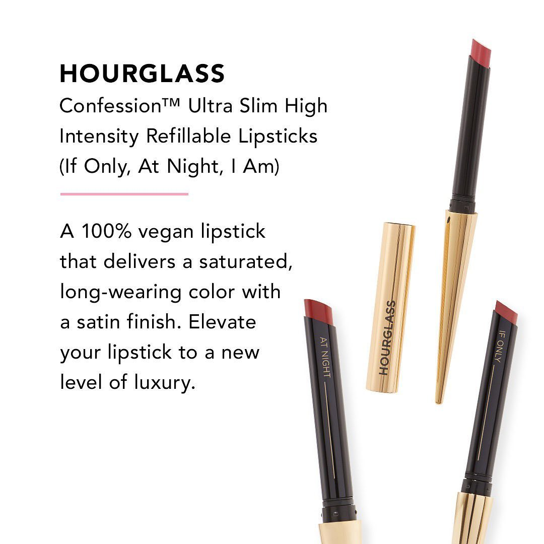 FabFitFun Winter 2022 Spoilers - Hourglass Confession™ Ultra Slim High-Intensity Refillable Lipstick in If Only, I Am , or At Night