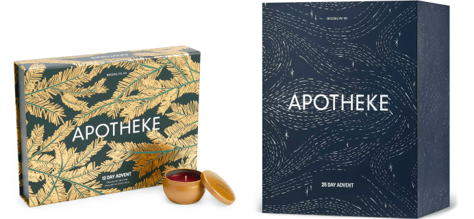 2022 Apotheke Candle Advent Calendars: 12 and 25 Day Candle Sets!