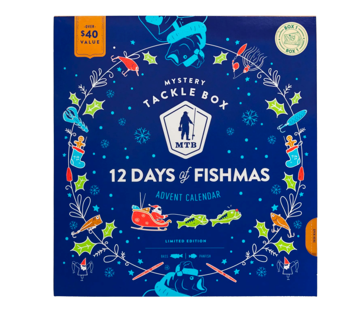 2022 Mystery Tackle Box Advent Calendar 12 Days of Fishmas 50 Off