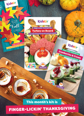 KidStir Kids Cooking Kit November 2022: Finger-Lickin’ Thanksgiving!