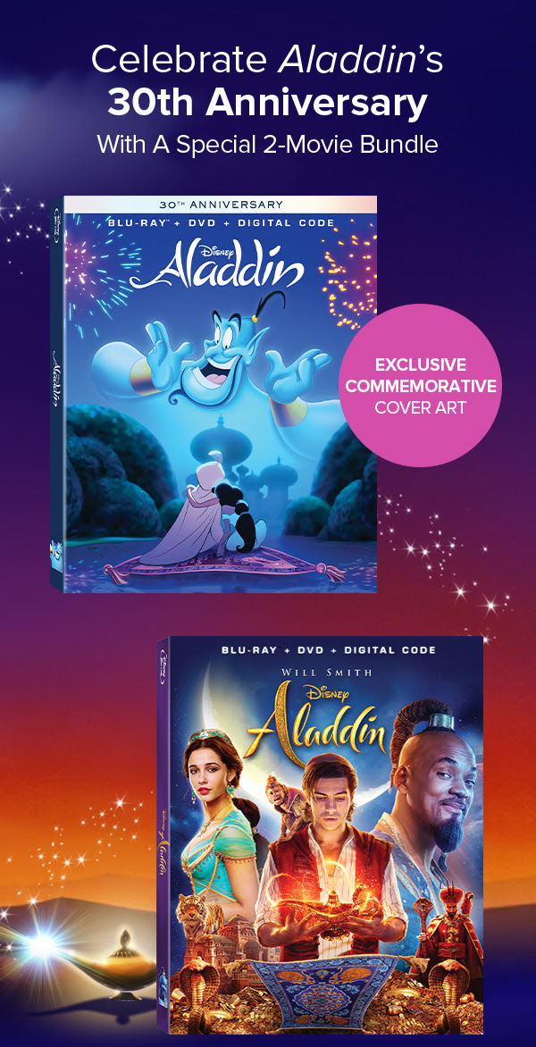 Disney's Aladdin Soundtrack (30th Anniversary/Ocean Blue Vinyl) | Lupon ...