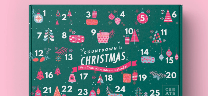 2022 Kids Crafts Advent Calendar: Countdown to Christmas Felt Craft Kit!