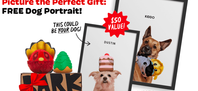 Super Chewer Deal: FREE Dog Portrait With First Box of Tough Toys for Dogs!